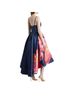 Hutch 100% Polyester Floral Pink Orange Blue Cocktail Dress Size 2 - photo 2