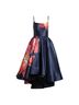Hutch 100% Polyester Floral Pink Orange Blue Cocktail Dress Size 2 - photo 4