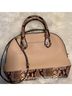 Michael Kors Snake Print Pink Brown Ivory Satchel One size - photo 3