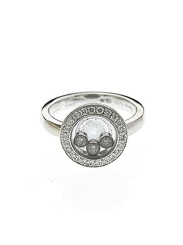 Chopard Chopard Happy Diamonds Ring 82A018 White Gold (18K) Fashion Diamond Band Ring Silver (view 1)