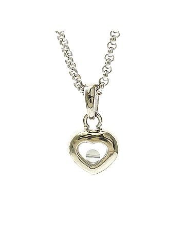 Chopard Chopard Happy Diamonds Heart Diamond Necklace 79/1084 White Gold (18K) Diamond Men,Women Fashion Pendant Necklace (Silver) (view 2)