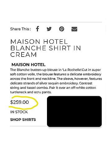 Maison Hotel Blanche Long Sleeve T-Shirt (view 2)