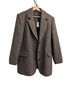 Gap 65% Polyester 31% Wool 4% Other 100% Polyester Plaid Brown Gray Blazer Size M - photo 1