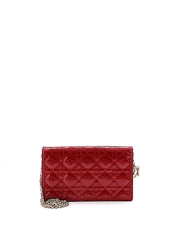Christian Dior Lady Dior Chain Pouch Cannage Quilt Patent (view 1)