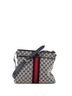 Gucci 100% Canvas Plain Blue Brown Front Pocket Web Messenger GG Canvas Small One size - photo 1