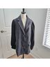 Maeve 79% Polyester 12% Wool 6% Acrylic 3% Other 100% Viscose 3% Elastane Tweed Gray Black Blazer Size 20 - photo 4