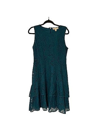 Michael Kors Double-Flounce Lace Sleeveless Dress Cocktail Dress (view 1)