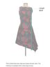 Osman Floral Black Red Blue Cocktail Dress Size 4 - photo 6