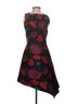 Osman Floral Black Red Blue Cocktail Dress Size 4 - photo 1