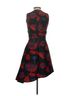 Osman Floral Black Red Blue Cocktail Dress Size 4 - photo 2