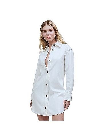 Madewell Denim Oversized Mini Shirtdress Casual Dress (view 1)