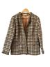 Pendleton 100% Wool Houndstooth Brown Tan Blazer Size L - photo 2