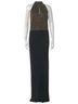 St. John Black Gold Cocktail Dress Size 10 - photo 1