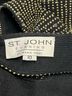 St. John Black Gold Cocktail Dress Size 10 - photo 3