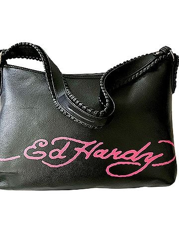 Ed Hardy Large Hobo Leather Shoulder Bag (view 2)