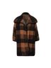 Hunter Bell Plaid Brown Black Coat Size S - photo 1