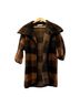 Hunter Bell Plaid Brown Black Coat Size S - photo 3