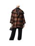 Hunter Bell Plaid Brown Black Coat Size S - photo 2