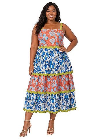 FARM Rio Tiered Ric Rac Casual Dress (view 1)