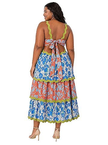 FARM Rio Tiered Ric Rac Casual Dress (view 2)