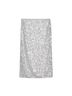 Zara 100% Polyester Solid Silver Casual Skirt Size M - photo 2