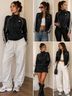 Adidas 100% Polyester Black Track Jacket Size XS - photo 5