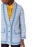 Sandro Checkered-gingham Tweed Blue White Blazer Size IT42 - photo 1