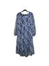 Joie 100% Polyester Paisley Blue Casual Dress Size XL - photo 2
