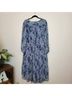 Joie 100% Polyester Paisley Blue Casual Dress Size XL - photo 8