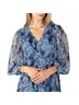 Joie 100% Polyester Paisley Blue Casual Dress Size XL - photo 4