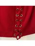 Chico's Solid Red Pullover Sweater Size L - photo 6