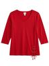 Chico's Solid Red Pullover Sweater Size L - photo 1