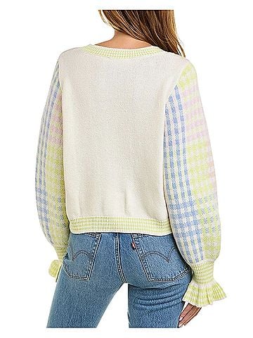 LoveShackFancy Keoni Wool Cardigan (view 2)