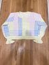 LoveShackFancy Checkered-gingham Multi Color Wool Cardigan Size XS - photo 3