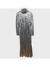 Simon Miller 100% Polyester 100% Polyester 100% Polyester 100% Polyester 100% Polyester Silver Cocktail Dress Size 12 - photo 9
