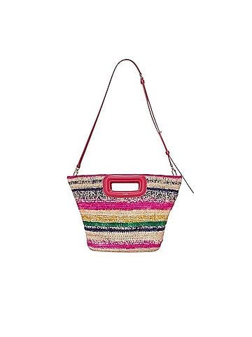Maje Raffia Straw Tote Bag Bucket Bag (view 1)