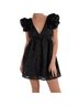 Mustard Seed Floral Black Romper Size S - photo 1