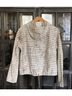 Tory Burch 100% Cotton Stripes White Brown Jacket Size 6 - photo 6