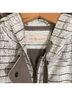 Tory Burch 100% Cotton Stripes White Brown Jacket Size 6 - photo 5