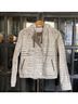 Tory Burch 100% Cotton Stripes White Brown Jacket Size 6 - photo 4