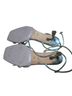 Badgley Mischka 100% Leather Silver Heels Size 7 1/2 - photo 2