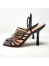 Veronica Beard 100% Leather Snake Print Brown Sandals Size 10 - photo 6