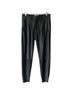 Helmut Lang 100% Lambskin 94% Polyester 6% Polyurethane Solid Black Leather Pants Size 4 - photo 1