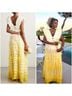 Aje. 100% Polyester Ombre Yellow White Ivory Casual Dress Size 6 - photo 6