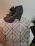 Fashon Bug 100% Suede Gray Ankle Boots Size 8 - photo 4