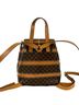 Céline Brown CELINE Vintage Macadam Blazon Triomphe Pattern Leather Drawstring Mini Backpack Daypack Brown 38725 One size - photo 3