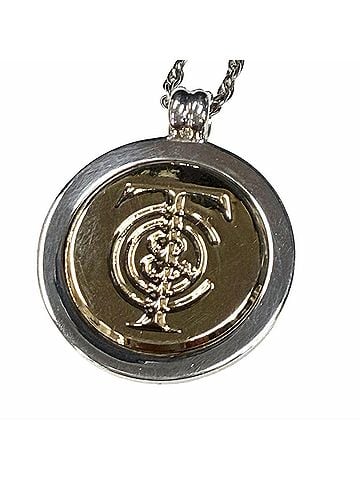 Tiffany & Co. TIFFANY&Co. Tiffany 925 750 T&C Coin Necklace, Combination Pendant, Silver and Gold, Weight 14.4g, Women's. (view 1)
