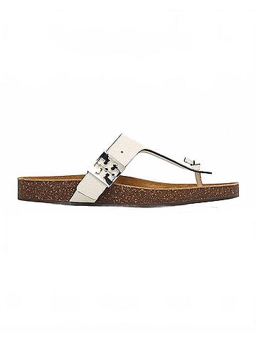 Tory Burch Women's Mellow Croc Embossed Thong Sandals (view 1)