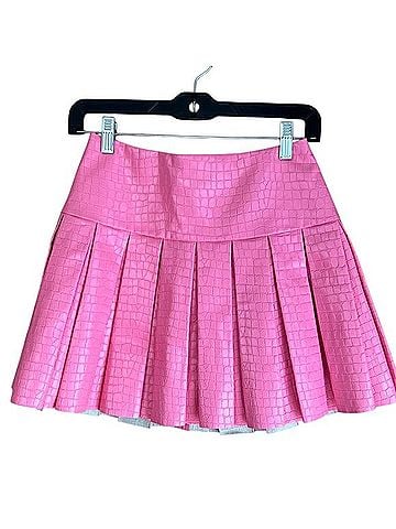 Alice + Olivia Emilie Faux Leather Skirt (view 1)