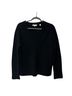 Vince. Solid Stripes Black Wool Sweater Size M - photo 1
